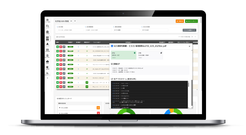 Dr.EHS Chemical SDSデータ AI-OCR読み取り機能